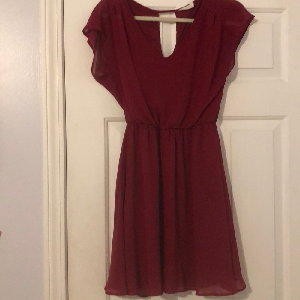 Casual red dress